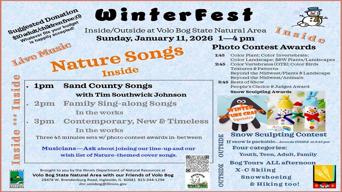 Winterfest at Volo Bog State Natural Area in Ingleside